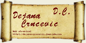 Dejana Crnčević vizit kartica